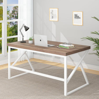 Mudmasa Schreibtisch PC Tisch Holz 152x60x75,5cm