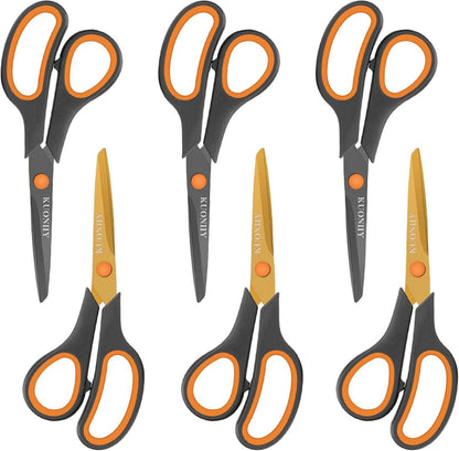Schere Titan-Beschichtung 6er Pack 20,3 cm Soft-Grip