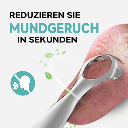 Zungenschaber mit Reiseetui Metall Tongue Scraper Cleaner