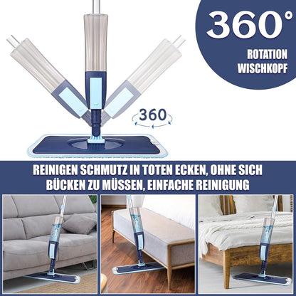 Sprühwischer mit 3 Mikrofaser Pads 400ML Wassertank