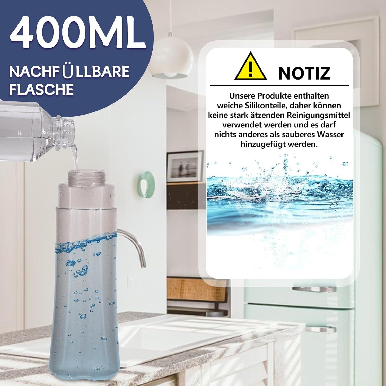 Sprühwischer Bodenwischer Mikrofaser Wischmopp 400ML Wassertank