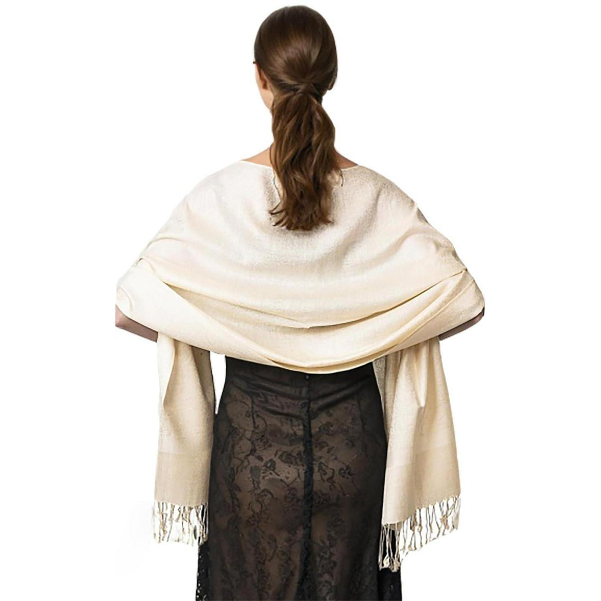 Pashmina Schal mit Blumenmuster, elegant & weich