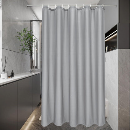 Duschvorhang Wasserdicht Textil Grau 150x180 Trocknend Anti-Schimmel