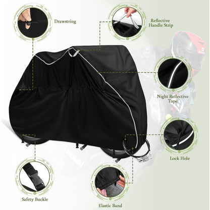 Motorrad Abdeckplane 245x105x125cm – Wasserfest & UV-Beständig