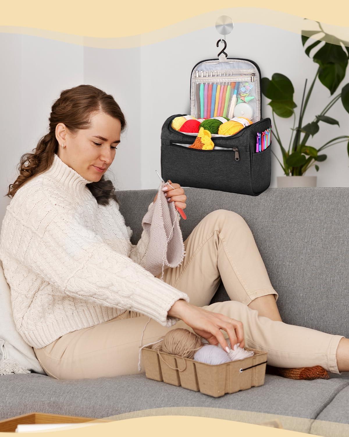 Aeelike Häkelset für Anfänger mit Häkelwolle und ergonomischen Nadeln