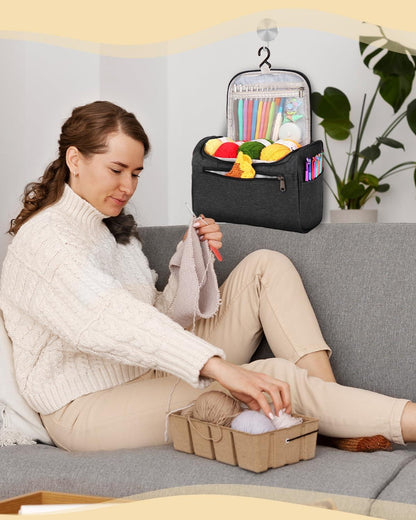 Aeelike Häkelset für Anfänger mit Häkelwolle und ergonomischen Nadeln