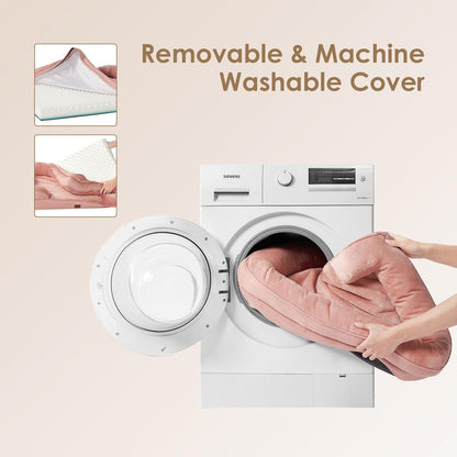 Orthopädisches Hundebett XL mit Memory Foam, Rosa