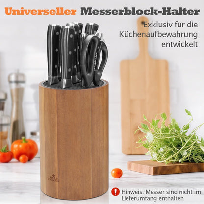 ENOKING Messerblock aus Akazienholz für