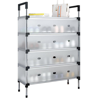 Sifxouped-Schuhregal 5-Tier Weiß Platzsparend & Geschlossen
