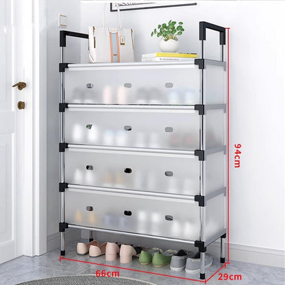Sifxouped-Schuhregal 5-Tier Weiß Platzsparend & Geschlossen