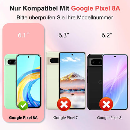 Agedate 2+2 Panzerglas Schutzfolie Google Pixel 8A Display