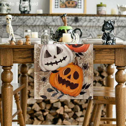 Artoid Mode Halloween Tischläufer Planken Kürbisse
