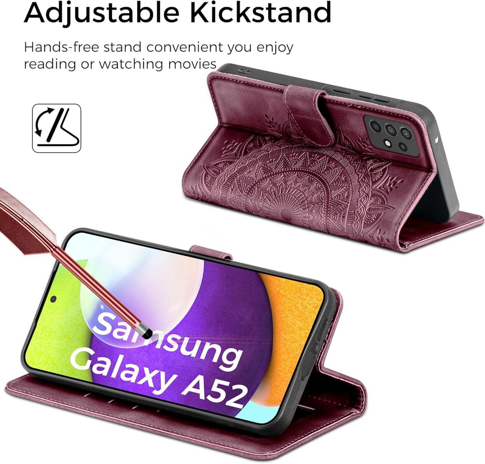 Samsung Galaxy A52S 5G Flip Handyhülle Leder Wallet Case