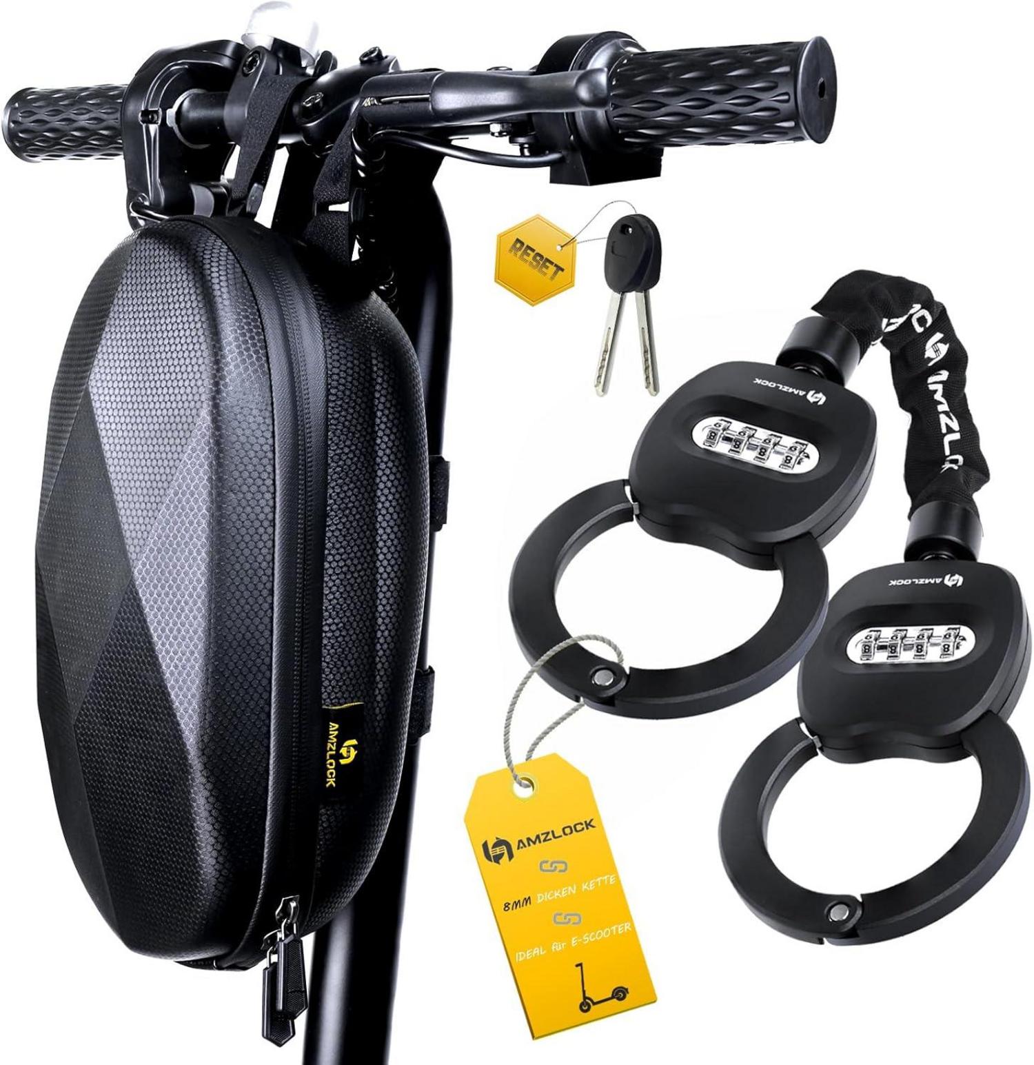 E-Scooter Schloss mit 65cm Kette | Zahlenschloss für Roller