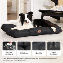 Hundebett XL kühlend waschbar 91x68cm tiefschwarz