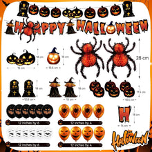 Halloween Deko Innen Set Luftballons Girlande Banner Spinnen