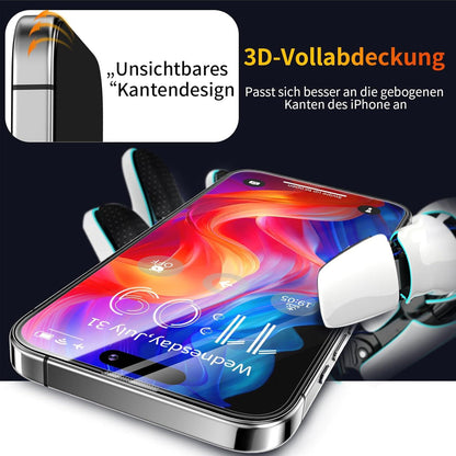 Panzerglas iPhone 15 Pro Max Schutzfolie 9H Härte 2 Stück 6,7 Zoll