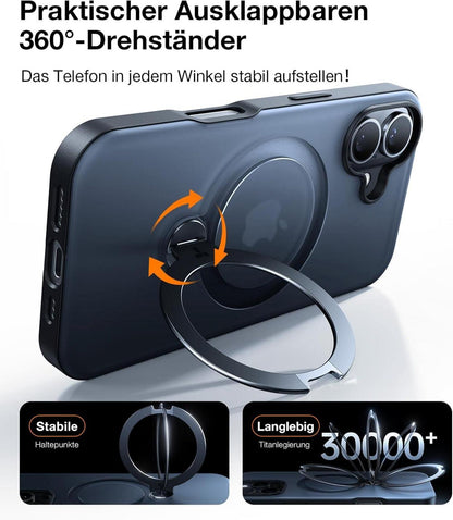 TORRAS 360° Ostand Spin für iPhone 16 Plus Hülle Magsafe Magnetischer