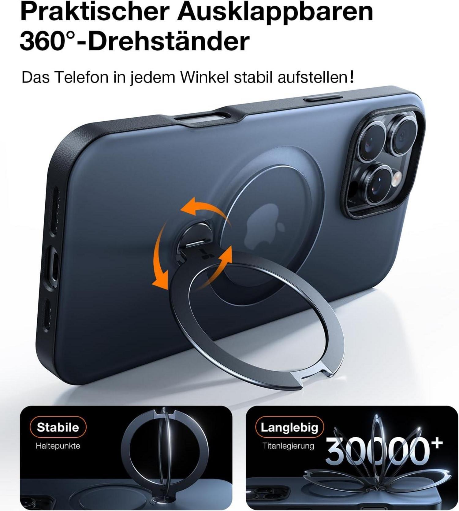 TORRAS 360° Ostand Spin iPhone 16 Pro Max Hülle Magsafe