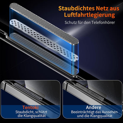 Panzerglas Displayschutz iPhone 15 Plus/14 Pro Max/16 Plus 9H+ 2er Set