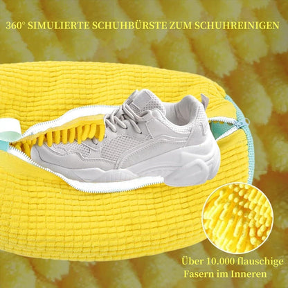 Schuhwaschbeutel 360° Reinigung Gelb 2er Pack