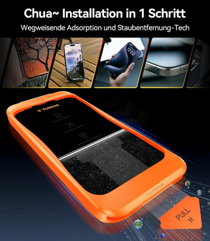 iPhone 16 Panzerglas Schutzfolie Full Screen 9H+ 2 Stück