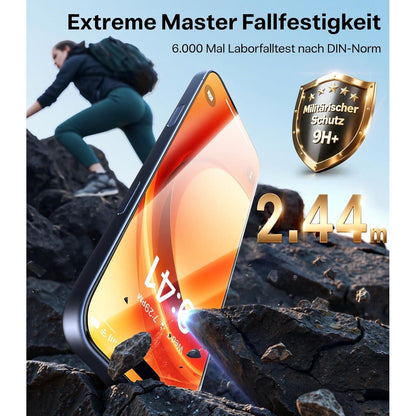 TORRAS iPhone 16 Pro Max Panzerglas Schutzfolie 9H Full
