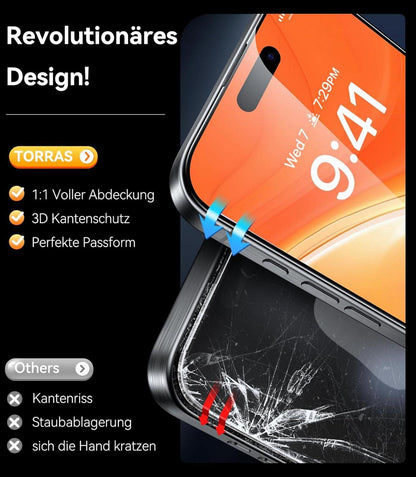 Panzerglas Schutzfolie Full-Screen Bruchsicherheit 9H+ - 2er Set