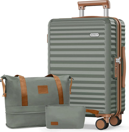 Leichter Hartschalenkoffer Groß Polycarbonat Erweiterbar XL-Set