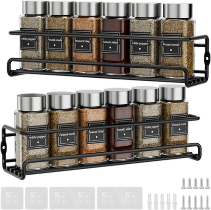 Gewürzregal Wand Set Metall Organizer Selbstklebende Schrauben
