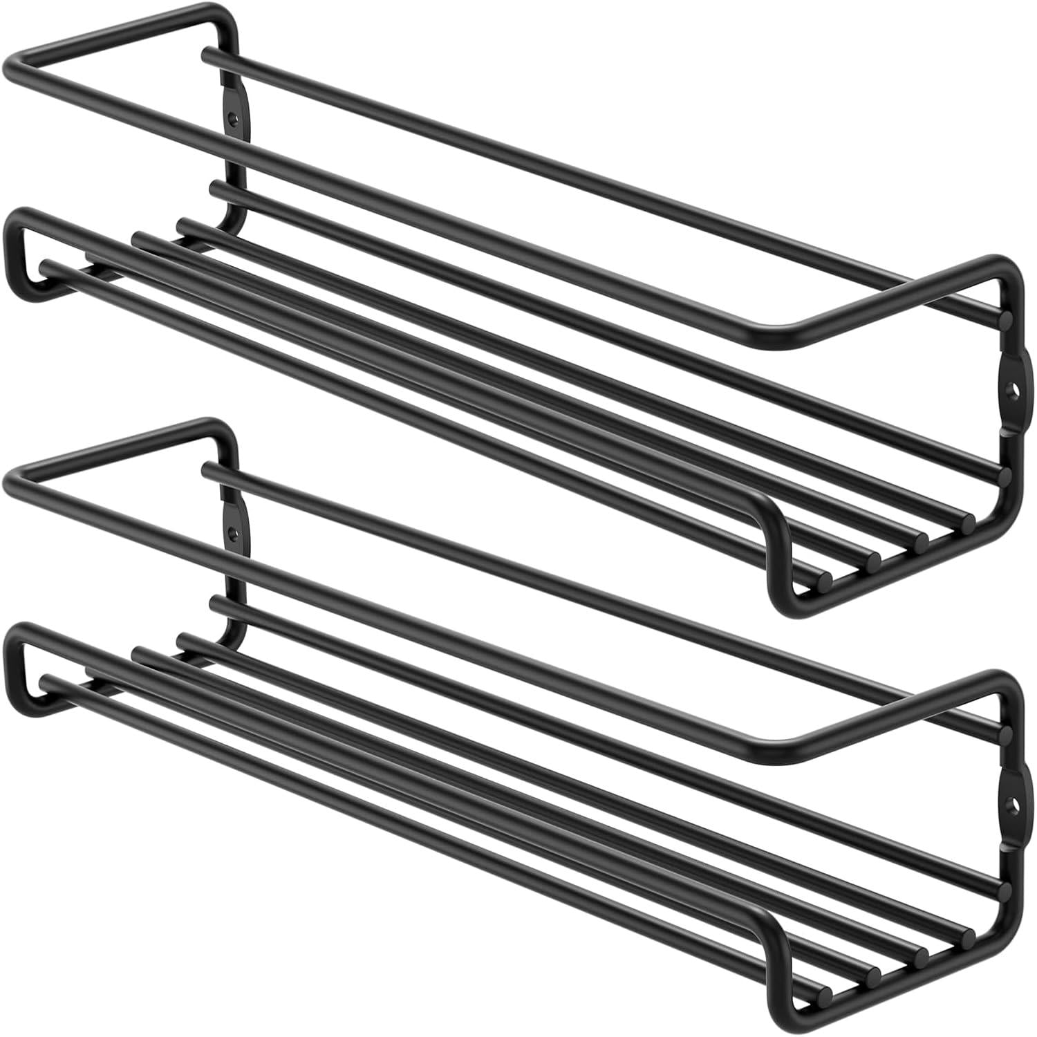 Priksia Gewürzregal Wand 2er Set Metall Organizer Hängend Ohne Bohren