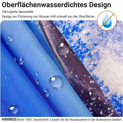 Duschvorhang Delphin 180x180 cm Wasserabweisend Antischimmel