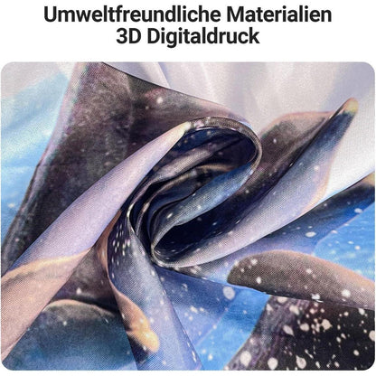 Duschvorhang Delphin 180x180 cm Wasserabweisend Antischimmel