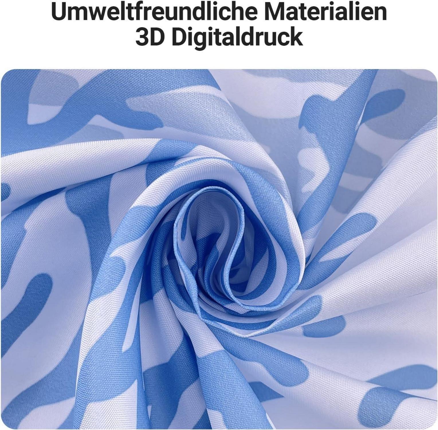 Duschvorhang Unterwasseralgen 120x200cm Antischimmel Textil mit