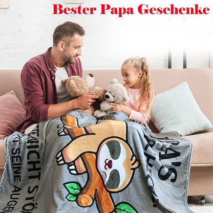Weiche Flanelldecke 150*130 cm Geschenk für Papa Weihnachten