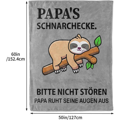 Weiche Flanelldecke 150*130 cm Geschenk für Papa Weihnachten