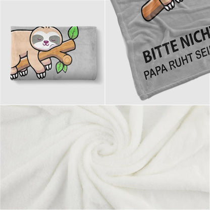 Weiche Flanelldecke 150*130 cm Geschenk für Papa Weihnachten