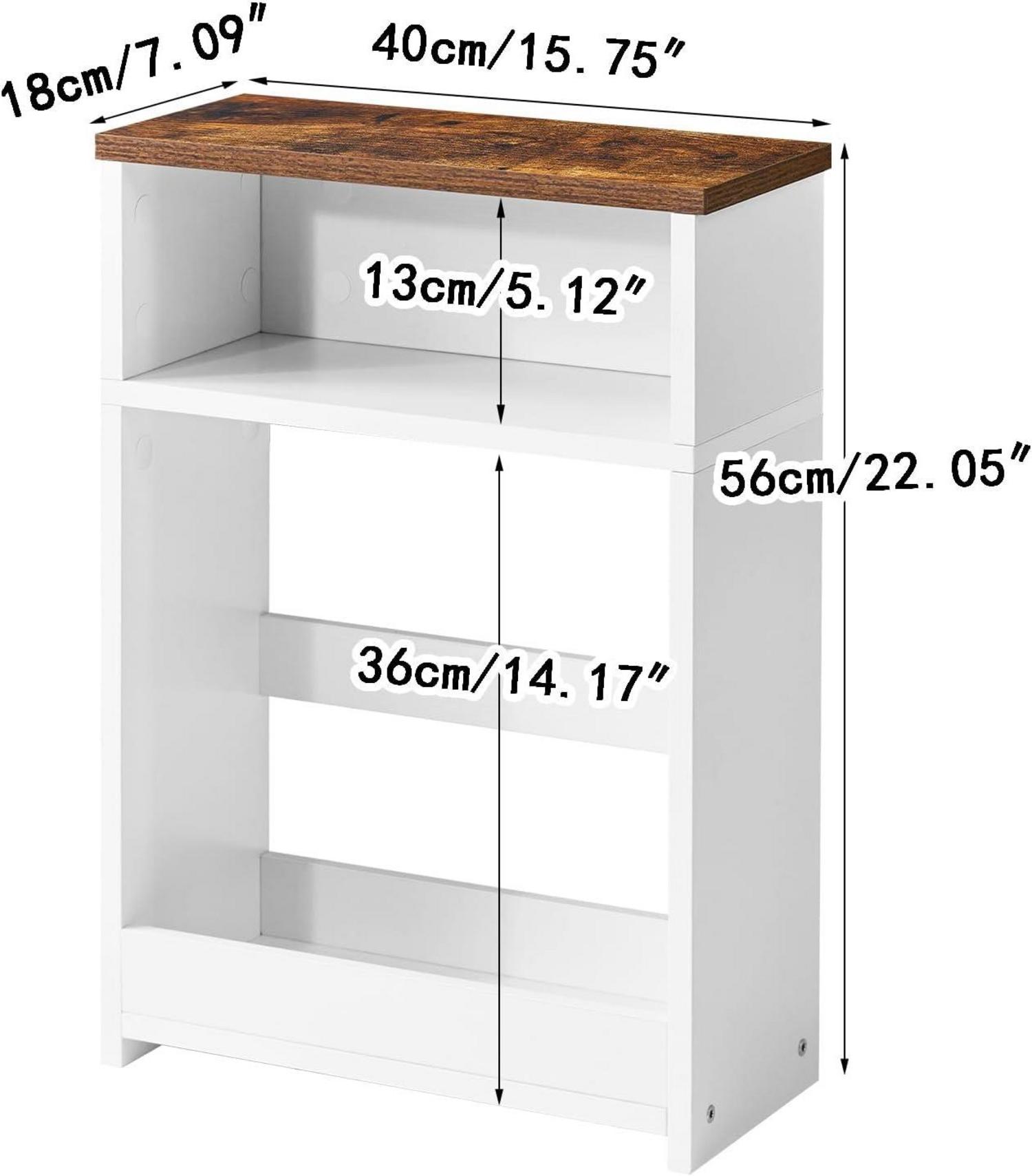 Beistelltisch mit Zeitschriftenhalter und 3
