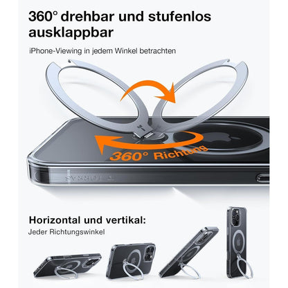 TORRAS 360° Ostand Spin Hülle für iPhone 16 Pro Max Magsafe