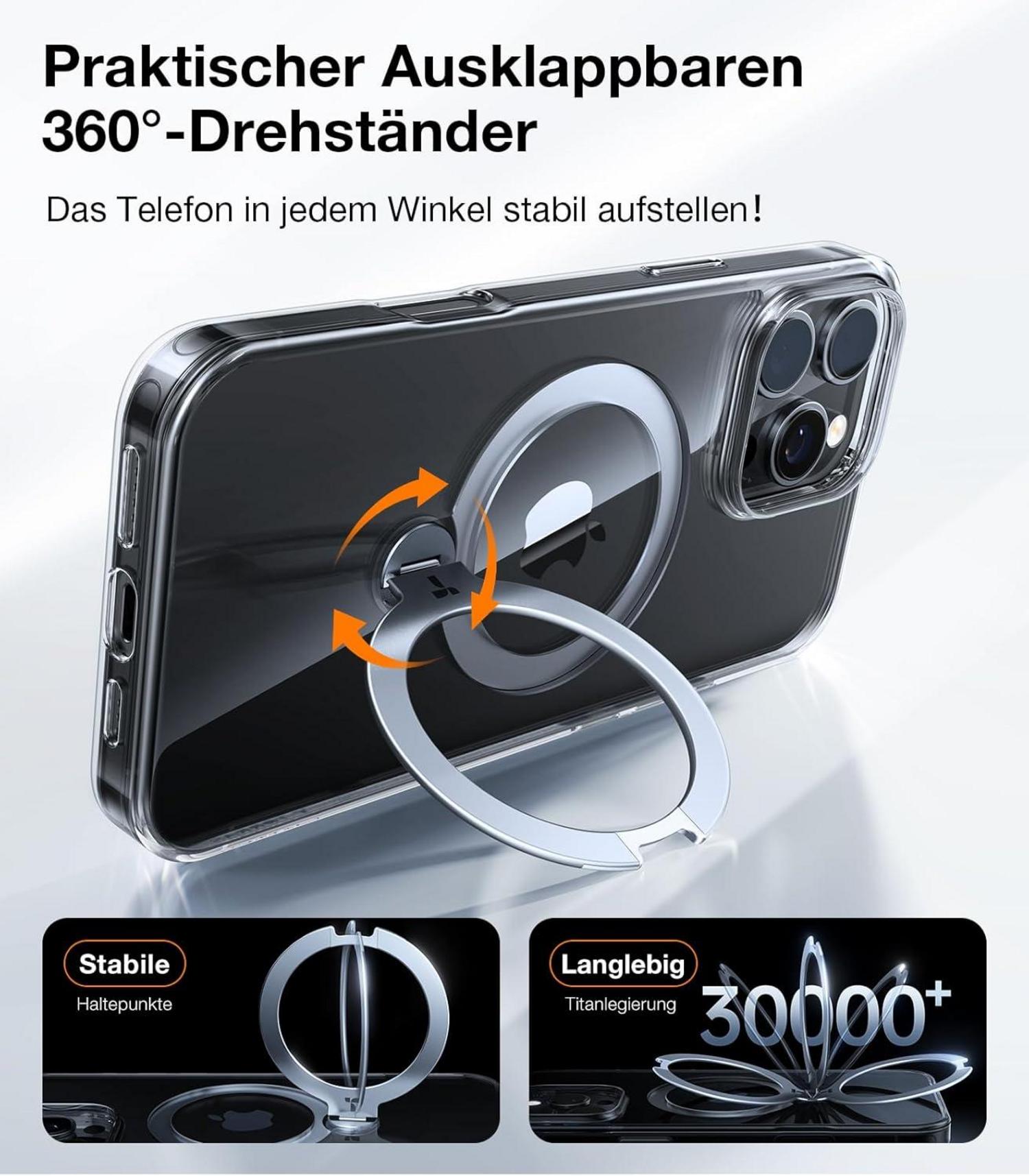 TORRAS 360° Ostand Spin Hülle für iPhone 16 Pro Max Magsafe