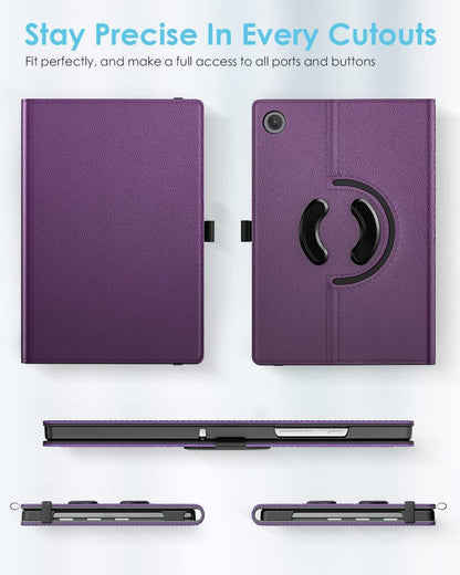 Drehbare Schutzhülle Galaxy Tab A9+ 11 Zoll 2023 Violett