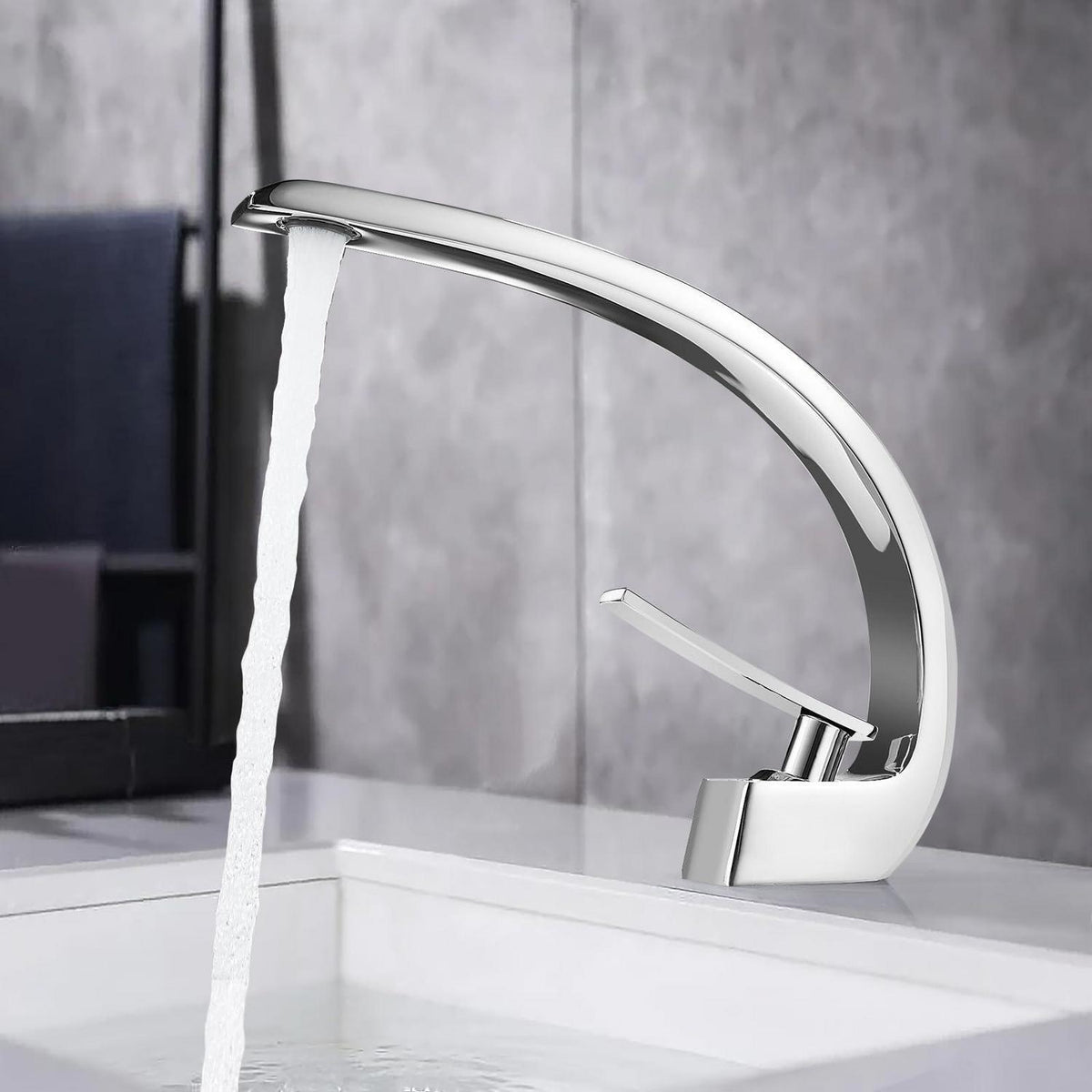 Waschtischarmatur Chrom Einhebelmischer Badarmatur Modern