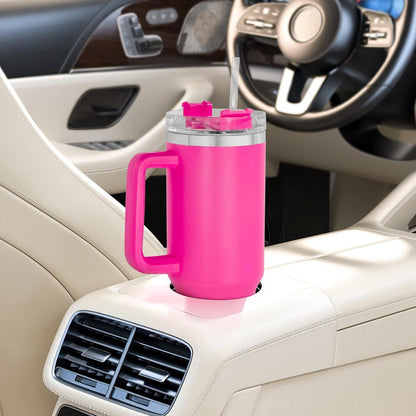 Thermobecher mit Henkel 1,2L Vakuumisoliert Spülmaschinenfest Fuchsia