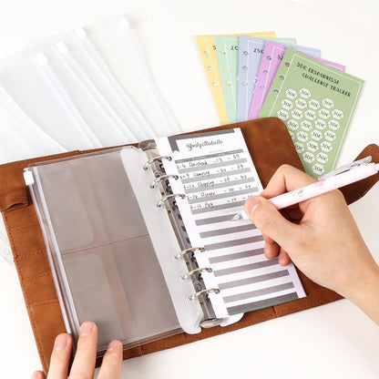 ELAKIRI A6 Budget Planner Deutsch, Sparbuch Geld mit