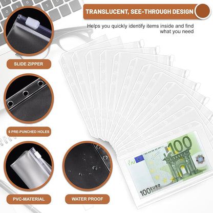 ELAKIRI A6 Budget Planner Deutsch, Sparbuch Geld mit
