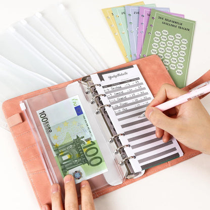 ELAKIRI A6 Budget Planner Deutsch Sparbuch Geld 10