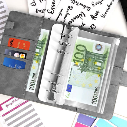 ELAKIRI A6 Budget Planner Deutsch Sparbuch Geld 10
