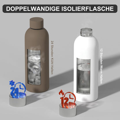 Isolierte Edelstahl Trinkflasche 500 ml Thermo Dopper