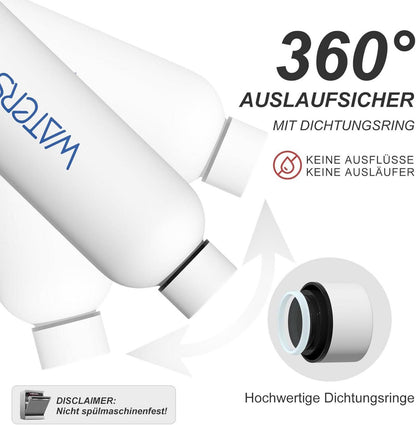 Isolierte Edelstahl Trinkflasche 500ml Thermosflasche Auslaufsicher
