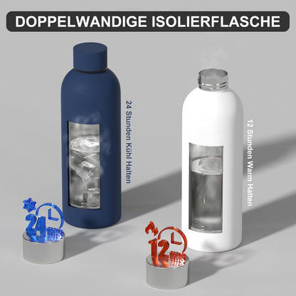 Isolierte Edelstahl Trinkflasche 500ml